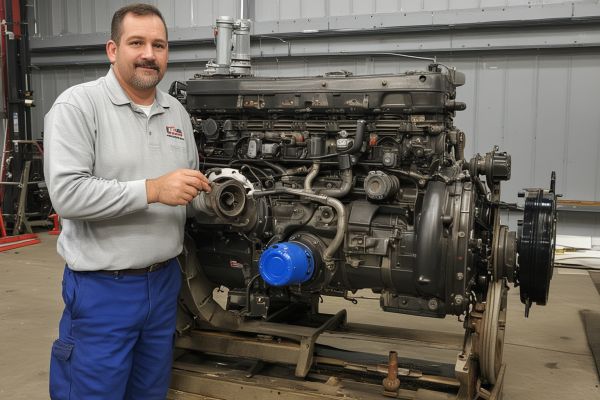 Tractor engine repair completed at our facility